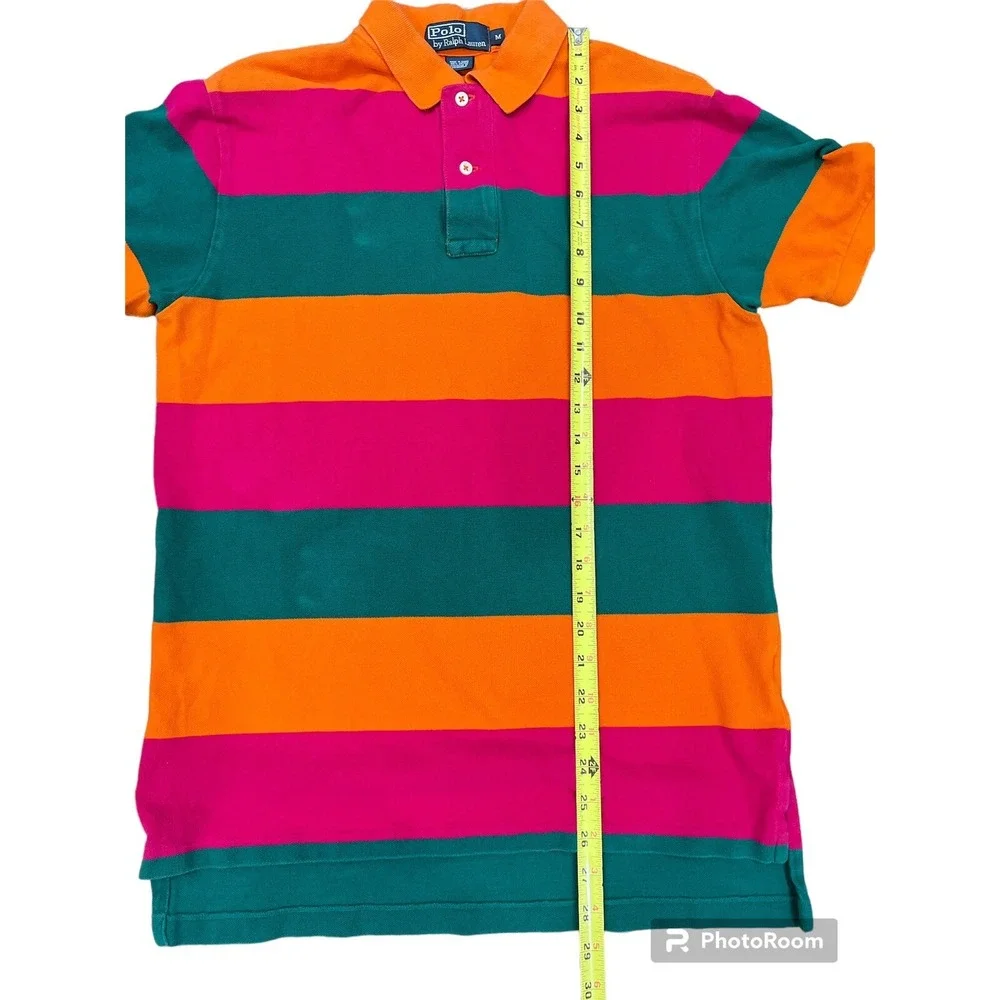 Ralph Lauren Polo‎ Multi Color Striped Shirt Size Medium